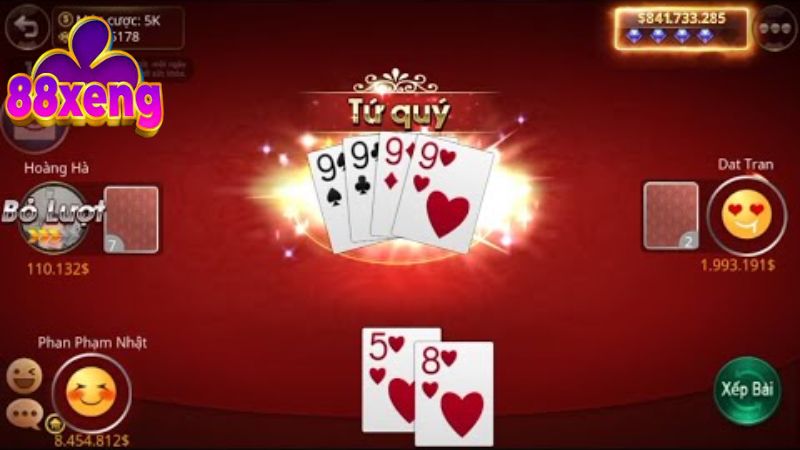 Hướng Dẫn Cách Chơi Sâm Vỡ Lòng Cho Người Mới Nhập Môn Bạn nhớ để ý cách chơi Sâm ra bộ tứ quý của đối thủ nhằm tính toán chiến thuật đánh Heo